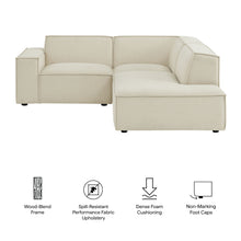 Load image into Gallery viewer, Restore 3-Piece Performance Fabric Upholstered Modular L-Shaped Sectional Sofa by Modway
