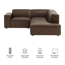 Load image into Gallery viewer, Restore 3-Piece Vegan Leather Modular L-Shaped Sectional Sofa by Modway
