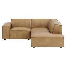 Load image into Gallery viewer, Restore 3-Piece Vegan Leather Modular L-Shaped Sectional Sofa by Modway

