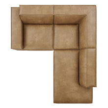 Load image into Gallery viewer, Restore 3-Piece Vegan Leather Modular L-Shaped Sectional Sofa by Modway
