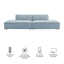Load image into Gallery viewer, Restore 2-Piece Performance Fabric Upholstered Modular Loveseat by Modway
