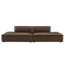 Load image into Gallery viewer, Restore 2-Piece Vegan Leather Modular Loveseat by Modway
