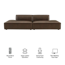 Load image into Gallery viewer, Restore 2-Piece Vegan Leather Modular Loveseat by Modway
