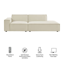 Load image into Gallery viewer, Restore 2-Piece Performance Fabric Upholstered Modular Loveseat by Modway
