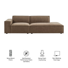 Load image into Gallery viewer, Restore 2-Piece Performance Fabric Upholstered Modular Loveseat by Modway
