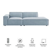 Load image into Gallery viewer, Restore 2-Piece Performance Fabric Upholstered Modular Loveseat by Modway
