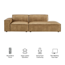 Load image into Gallery viewer, Restore 2-Piece Vegan Leather Modular Loveseat by Modway
