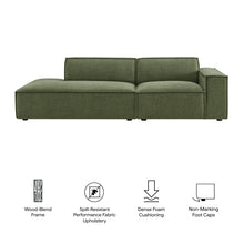 Load image into Gallery viewer, Restore 2-Piece Performance Fabric Upholstered Modular Loveseat by Modway
