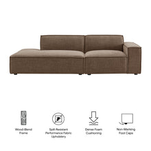 Load image into Gallery viewer, Restore 2-Piece Performance Fabric Upholstered Modular Loveseat by Modway
