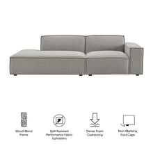Load image into Gallery viewer, Restore 2-Piece Performance Fabric Upholstered Modular Loveseat by Modway
