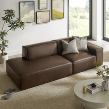 Load image into Gallery viewer, Restore 2-Piece Vegan Leather Modular Loveseat by Modway
