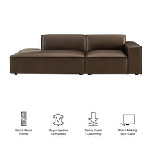 Load image into Gallery viewer, Restore 2-Piece Vegan Leather Modular Loveseat by Modway
