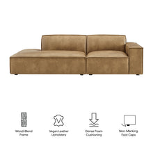 Load image into Gallery viewer, Restore 2-Piece Vegan Leather Modular Loveseat by Modway
