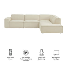 Load image into Gallery viewer, Restore 4-Piece Performance Fabric Upholstered Modular L-Shaped Sofa by Modway
