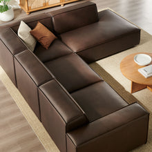 Load image into Gallery viewer, Restore 4-Piece Vegan Leather Modular L-Shaped Sofa by Modway
