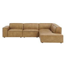 Load image into Gallery viewer, Restore 4-Piece Vegan Leather Modular L-Shaped Sofa by Modway
