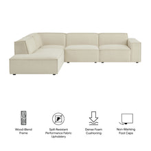Load image into Gallery viewer, Restore 4-Piece Performance Fabric Upholstered Modular L-Shaped Sofa by Modway
