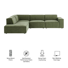 Load image into Gallery viewer, Restore 4-Piece Performance Fabric Upholstered Modular L-Shaped Sofa by Modway

