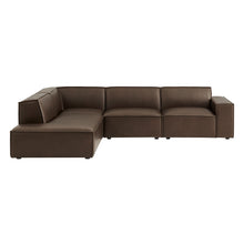 Load image into Gallery viewer, Restore 4-Piece Vegan Leather Modular L-Shaped Sofa by Modway
