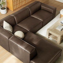 Load image into Gallery viewer, Restore 4-Piece Vegan Leather Modular L-Shaped Sofa by Modway
