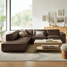 Load image into Gallery viewer, Restore 4-Piece Vegan Leather Modular L-Shaped Sofa by Modway
