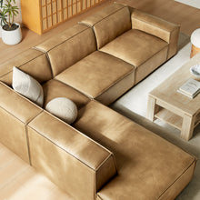 Load image into Gallery viewer, Restore 4-Piece Vegan Leather Modular L-Shaped Sofa by Modway
