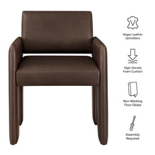 Load image into Gallery viewer, Daven Vegan Leather Dining Armchair by Modway
