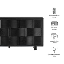 Load image into Gallery viewer, Foundry 71" Woven Design Buffet Storage Cabinet by Modway
