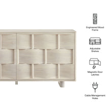 Load image into Gallery viewer, Foundry 71" Woven Design Buffet Storage Cabinet by Modway
