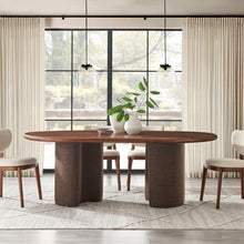 Load image into Gallery viewer, Enric 84 Inch Mango Wood Oval Dining Table by Modway
