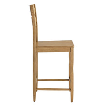 Load image into Gallery viewer, Jax Oak Wood Counter Stool With Wavy Razor Back by Modway
