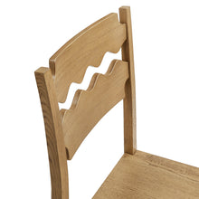 Load image into Gallery viewer, Jax Oak Wood Counter Stool With Wavy Razor Back by Modway
