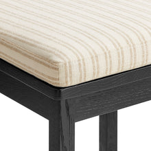 Load image into Gallery viewer, Jax Oak Wood Bar Stool With Wavy Razor Back and Cushion by Modway
