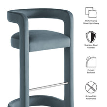 Load image into Gallery viewer, Winslow Performance Velvet Bar Stool Set of 2 by Modway
