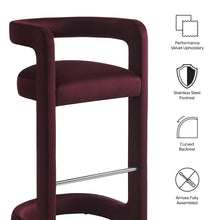 Load image into Gallery viewer, Winslow Performance Velvet Bar Stool Set of 2 by Modway
