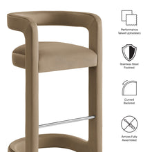 Load image into Gallery viewer, Winslow Performance Velvet Bar Stool Set of 2 by Modway
