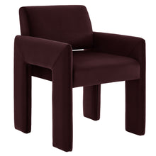 Load image into Gallery viewer, Daven Stain-Resistant Performance Velvet Dining Armchair by Modway
