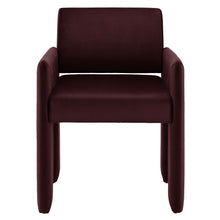 Load image into Gallery viewer, Daven Stain-Resistant Performance Velvet Dining Armchair by Modway
