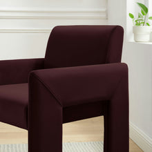 Load image into Gallery viewer, Daven Stain-Resistant Performance Velvet Dining Armchair by Modway
