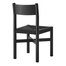 Load image into Gallery viewer, Alvia Oak Wood Dining Side Chair With Woven Seat by Modway
