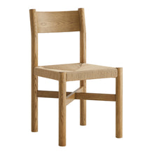 Load image into Gallery viewer, Alvia Oak Wood Dining Side Chair With Woven Seat by Modway
