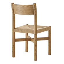 Load image into Gallery viewer, Alvia Oak Wood Dining Side Chair With Woven Seat by Modway
