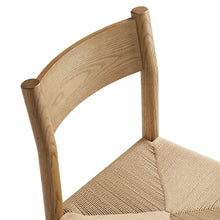 Load image into Gallery viewer, Alvia Oak Wood Dining Side Chair With Woven Seat by Modway
