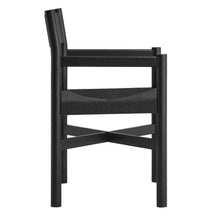 Load image into Gallery viewer, Alvia Oak Wood Dining Armchairs With Woven Seats Set of 2 by Modway
