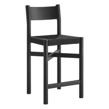 Load image into Gallery viewer, Alvia Oak Wood Counter Stools With Woven Seats Set of 2 by Modway
