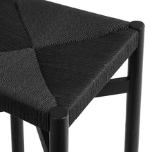 Load image into Gallery viewer, Alvia Oak Wood Counter Stools With Woven Seats Set of 2 by Modway
