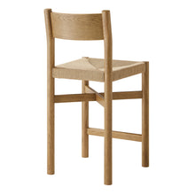 Load image into Gallery viewer, Alvia Oak Wood Counter Stools With Woven Seats Set of 2 by Modway
