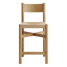 Load image into Gallery viewer, Alvia Oak Wood Counter Stools With Woven Seats Set of 2 by Modway
