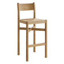 Load image into Gallery viewer, Alvia Oak Wood Bar Stools With Woven Seats Set of 2 by Modway
