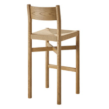 Load image into Gallery viewer, Alvia Oak Wood Bar Stools With Woven Seats Set of 2 by Modway
